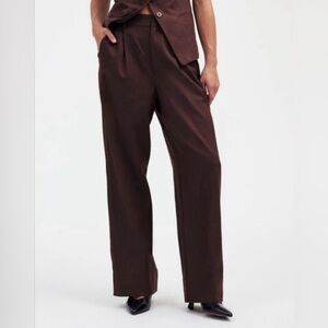 Madewell Slouchy Straight Pant Chocolate Brown Size 2